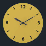 Gold Wall Clock mit schwarzen Zahlen Große Wanduhr<br><div class="desc">Eine mittlere,  solide "Gold" Wall Clock mit schwarzen Zahlen. Gold oder Metallic Gold ist eine nichtmetallische Goldfarbe. Klicken Sie auf "Anpassen",  um die Farbe zu ändern oder Text oder Design hinzuzufügen. Produktcode: #d4af37</div>