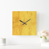 Gold Wall Clock Quadratische Wanduhr (Zuhause)