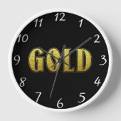 Gold Wall Clock Uhr (Vorderseite)