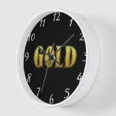Gold Wall Clock Uhr (Winkel)