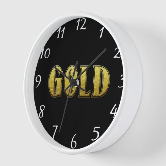 Gold Wall Clock Uhr (Winkel)