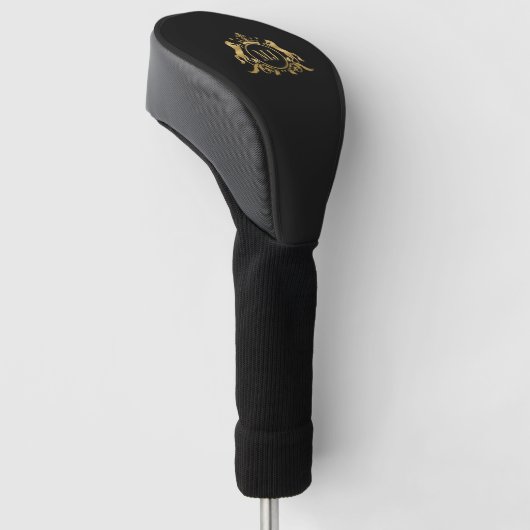 Gold Wappen Kreis und 2 Pferde, Abzeichen königlic Golf Headcover (angewinkelt)