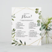 Gold Was ist auf deinem Handy-Brautparty-Spiel? (Stehend Vorderseite)