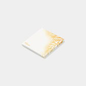 Gold Wasserfarbe Personalisierte Haftnotizen Post-it Klebezettel (angewinkelt)
