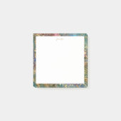 Gold-Wasserfarbe und Nebel-Mandala  Post-it Klebezettel (Vorderseite)
