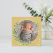 Gold Wasserfarbe Weihnachten Joyous Segen (Stehend Vorderseite)