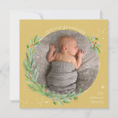 Gold Wasserfarbe Weihnachten Joyous Segen (Vorderseite)