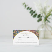 Gold watercolor and nebula mandala terminkarte (Stehend Vorderseite)