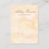 Gold Watercolor Handmade Schmuck Earring Display Visitenkarte (Vorderseite)