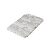 Gold Wavy Lines Badematte (Schrägansicht)