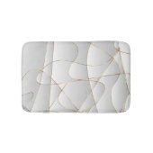 Gold Wavy Lines Badematte (Vorderseite)