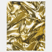 Gold Wavy Metallic Look Fleecedecke (Vorderseite)