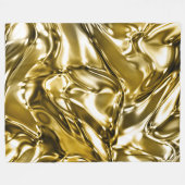 Gold Wavy Metallic Look Fleecedecke (Vorderseite (Horizontal))