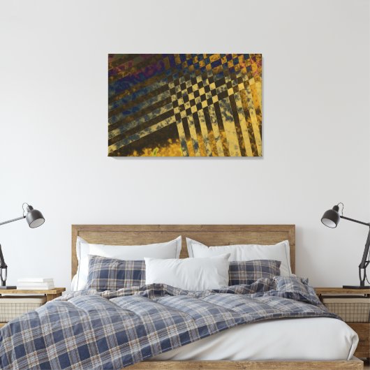 Gold Weave Leinwanddruck (Insitu (Schlafzimmer))