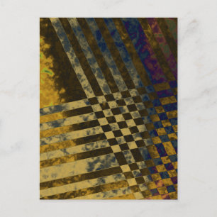 Gold Weave Postkarte