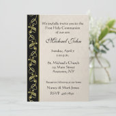 Gold Wechsel Einladung (Stehend Vorderseite)