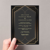 GOLD WEDDING Acrylic Invitations Acryleinladungen (Insitu (Handheld))