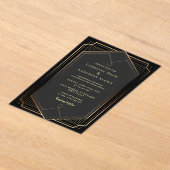 GOLD WEDDING Acrylic Invitations Acryleinladungen (Ablage )