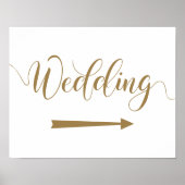 Gold Wedding Arrow Directors signieren Richtig Poster (Vorne)