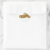 Gold Wedding Band Stickers (Tasche)