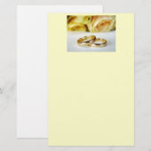 Gold Wedding Bands Briefpapier (Vorne/Hinten)
