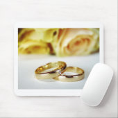 Gold Wedding Bands Mousepad (Mit Mouse)