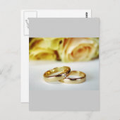 Gold Wedding Bands Postkarte (Vorne/Hinten)