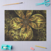 Gold Wedding Fraktal Blume Seidenpapier (Basteln)