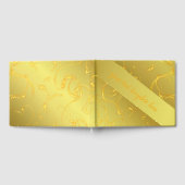 Gold Wedding Gästebuch, Vorlage schön Gästebuch (Voll)