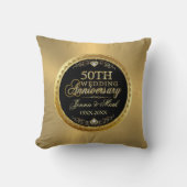 Gold Wedding Glam Gold & Diamonds Kissen (Vorderseite)