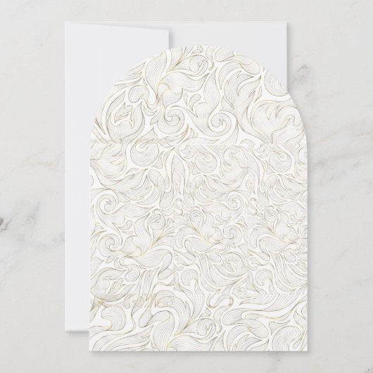 Gold Wedding Invitation Einladung (Rückseite)