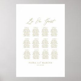 Gold Wedding ist unser Gästebuchzeichen Poster
