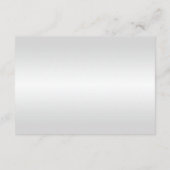 Gold Wedding Rings Hört auf Hochzeitsdetails Begleitkarte (Rückseite)