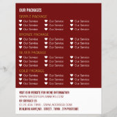 Gold Wedding Rings, Wedding Event Planner Werbung Flyer (Hinten)