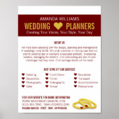 Gold Wedding Rings, Wedding Event Planner Werbung Poster (Vorne)