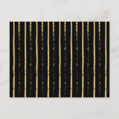 Gold Wedding Save the Date Calendar Ankündigungspostkarte (Rückseite)