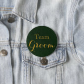 Gold Wedding Team Groom Button (Beispiel)