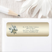 Gold Wedding Tulips Rücksendeadresse (Insitu)