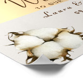 Gold Wedding Welcome Poster (Ecke)