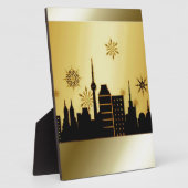 Gold Weihnachten Fotoplatte (Seite)