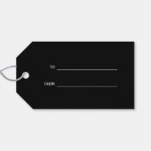 Gold Weihnachten Geschenkanhänger (Rückseite Horizontal)