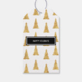 Gold Weihnachten Geschenkanhänger (Vorderseite)