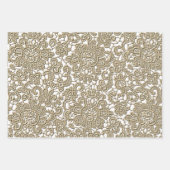 Gold Weihnachten Geschenkpapier Set (Vorderseite 3)