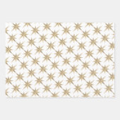 Gold Weihnachten Geschenkpapier Set (Vorderseite 2)