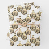 Gold Weihnachten Geschenkpapier Set (Beispiel)