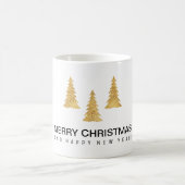Gold Weihnachten Kaffeetasse (Mittel)
