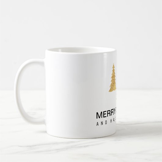 Gold Weihnachten Kaffeetasse (Links)