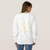 Gold Weihnachten Sweatshirt (Schwarz voll)
