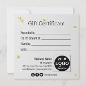 Gold Weihnachtsball Stars Ribbon Luxus Geschenkkar (Rückseite)