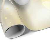 Gold Weihnachtsbände, Urlaub Geschenkpapier (Rolleneckpunkt)